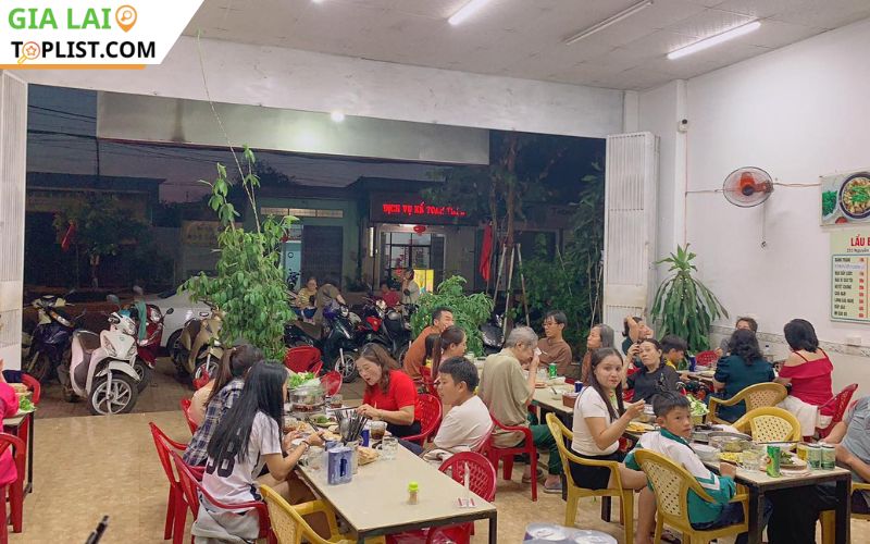 Quán lẩu bò nấm ngọt thanh tại Pleiku;